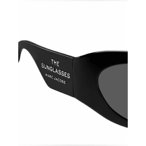 New! MARC JACOBS MARC 773/S 807/IR Women\'s Black Cat-Eye Sunglasses, Authentic main image 8